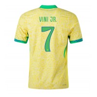 Maglie da calcio Brasile Vinicius Junior #7 Prima Maglia Copa America 2024 Manica Corta